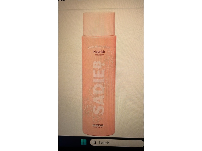 SadieB Nourish & Revive Shampoo, Grapefruit Glow, 10 fl oz/299 mL