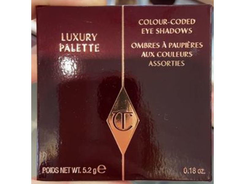 Charlotte Tilbury Luxury Color-Coded Eyeshadow Palette, Pillow Talk, 0.18 oz/5.2 g