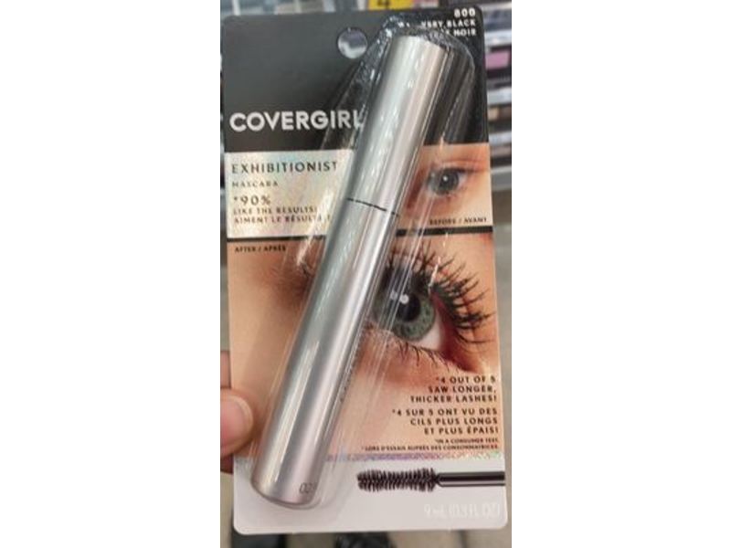 Covergirl Exhibitionist Mascara, 800 Very Black, 0.3 fl oz/9 mL