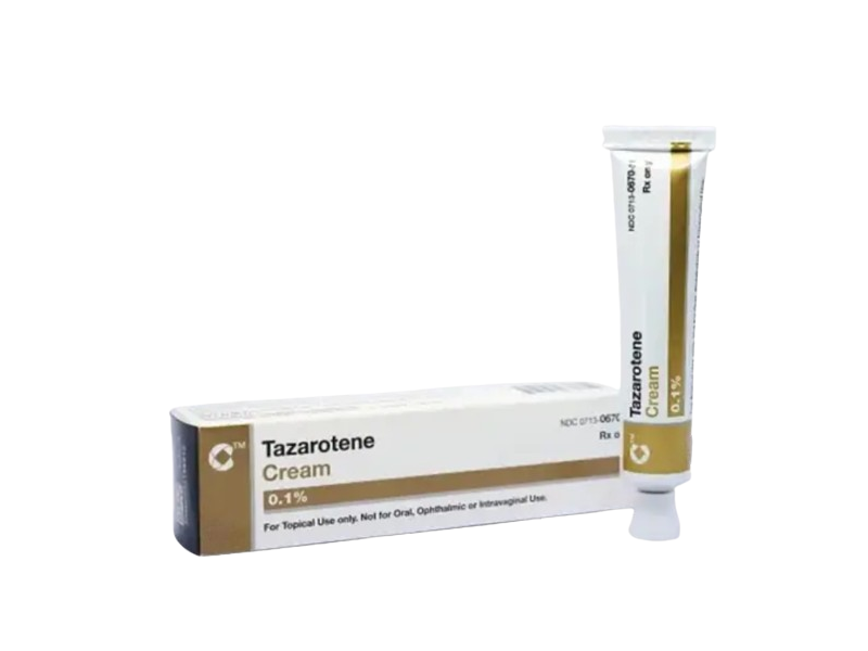 Tazarotene Cream, 0.1%, 60 g, Cosette Pharmaceuticals (Rx)