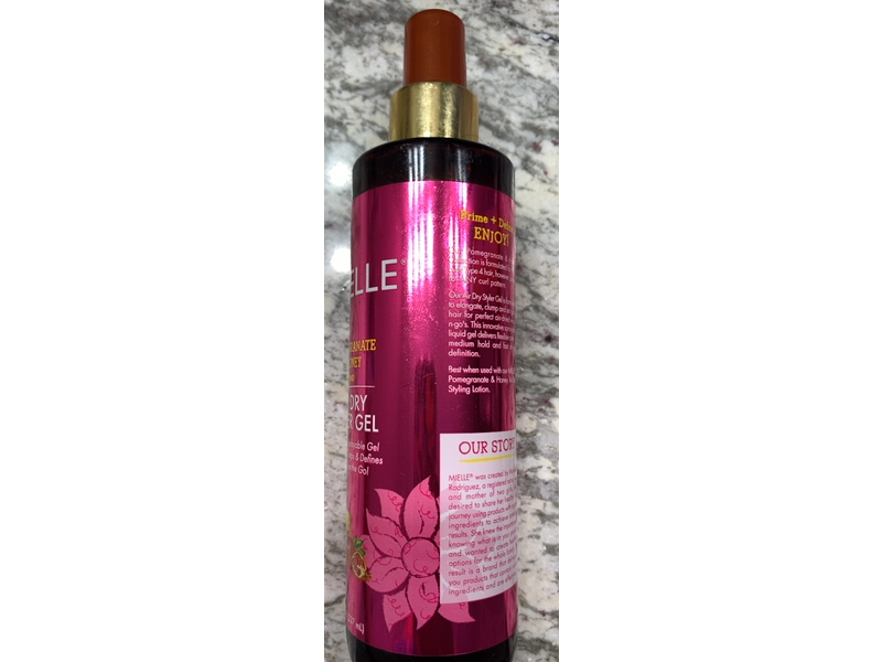 Mielle Air Dry Styler Gel, Pomegranate & Honey, 8 fl oz/237 mL