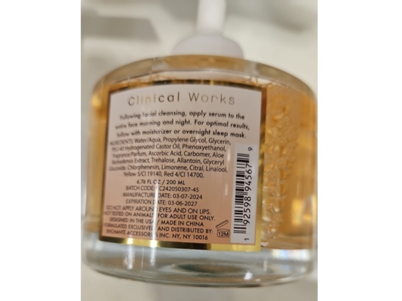 Clinical Works Vitamin C Brightening Facial Boosting Serum, 6.76 fl oz/200 mL