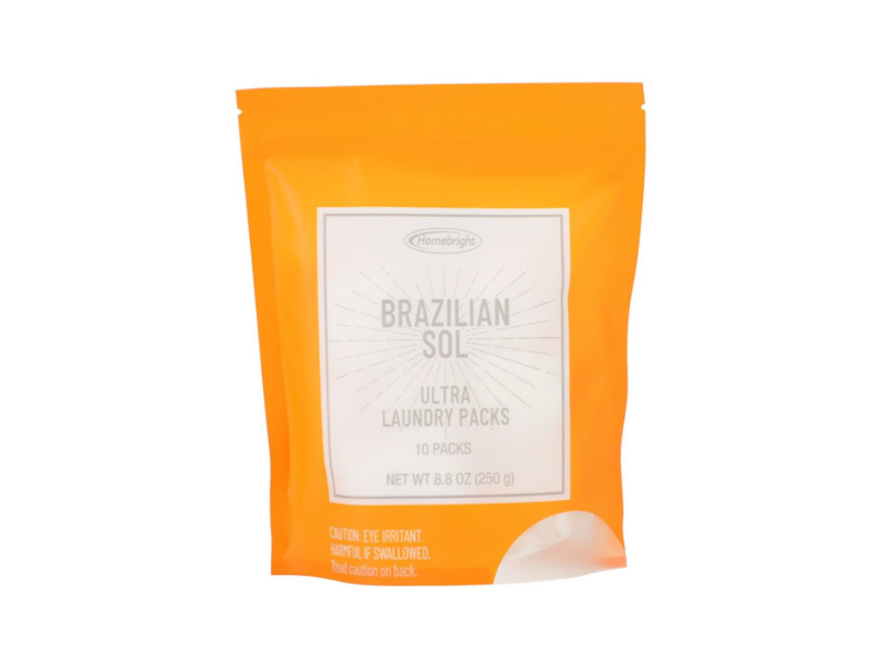 Homebright Brazilian Sol Ultra Laundry Packs, 8.8 oz/250 g, 10 Count