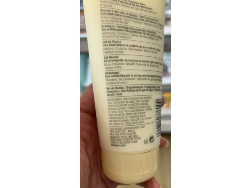 Clinique Deep Comfort Body Wash, 6.7 fl oz/200 mL