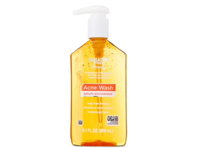Equate Beauty Acne Wash, Salicylic Acid, 9.1 fl oz/268 mL