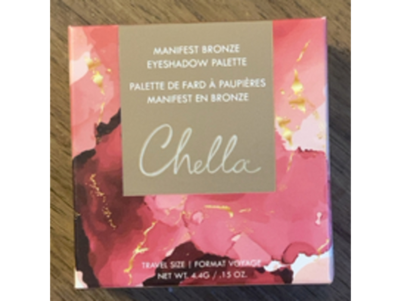 Chella Manifest Bronze Eyeshadow Palette, 0.15 oz/4.4 g