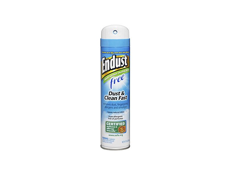 Endust Fragrance Free Hypo-Allergenic Dusting and Cleaning Spray, 10 oz/296 mL