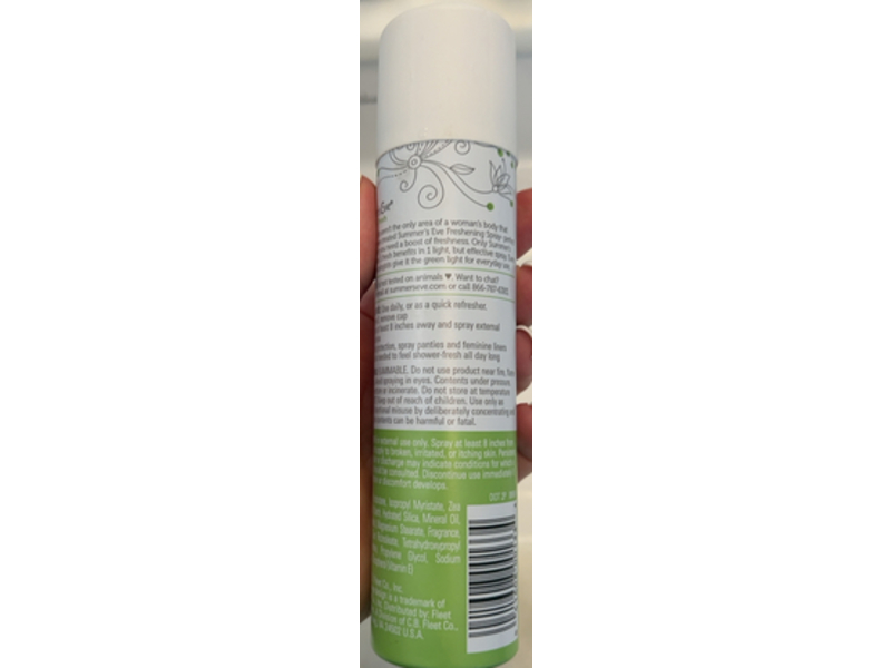 Summers Eve 5 In 1 Freshening Spray, Tropical Rain, 2.0 oz/56.7 g