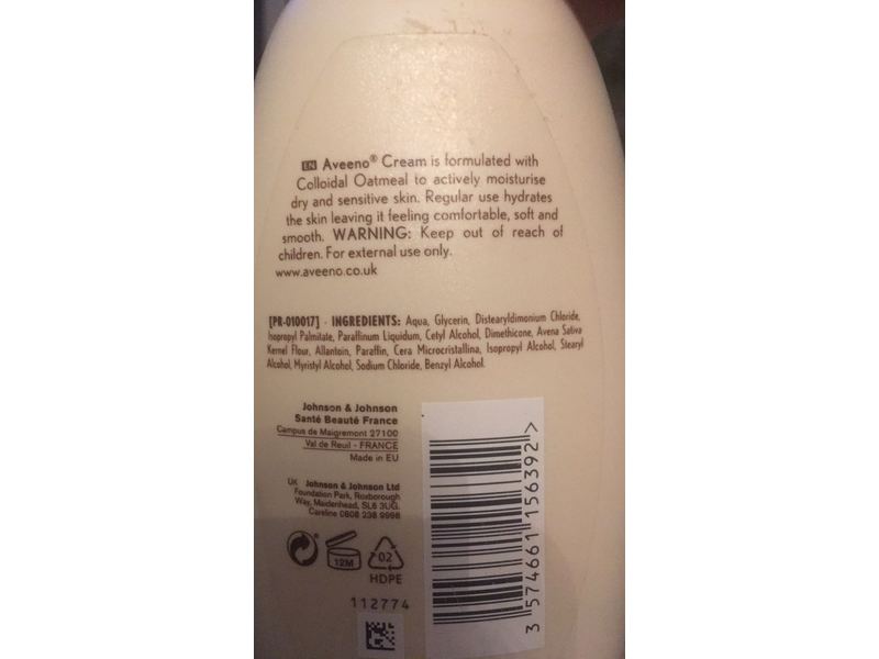 Aveeno Daily Moisturizing Cream, Colloidal Oatmeal, 100 mL