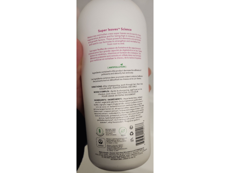 Attitude Natural Care Super Leaves Science Moisture Rich Conditioner, Quinoa & Jojoba, 32 fl oz/946 mL