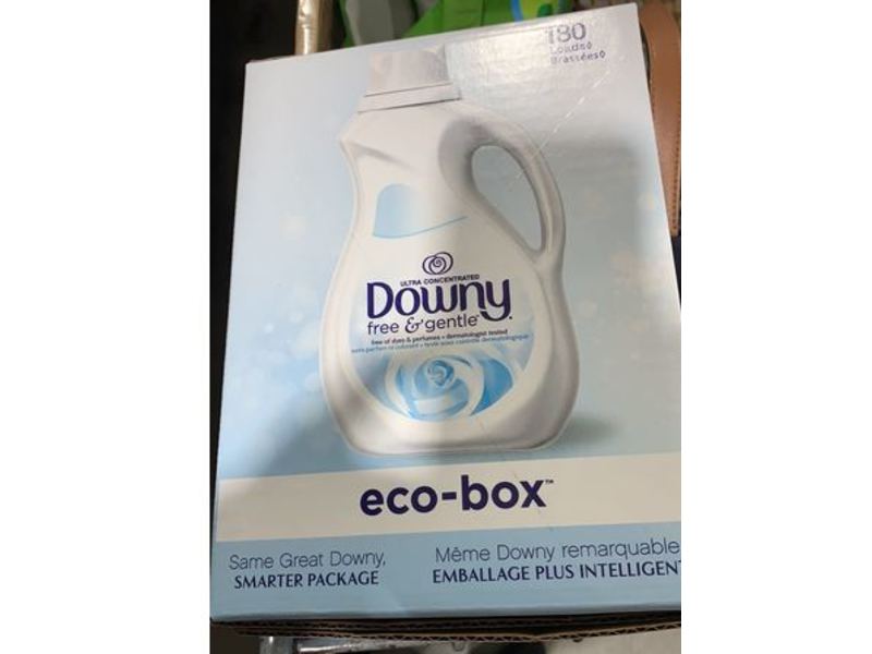 Downy Eco-Box Ultra Concentrated Laundry Fabric Conditioner, Free & Gentle, 180 Loads