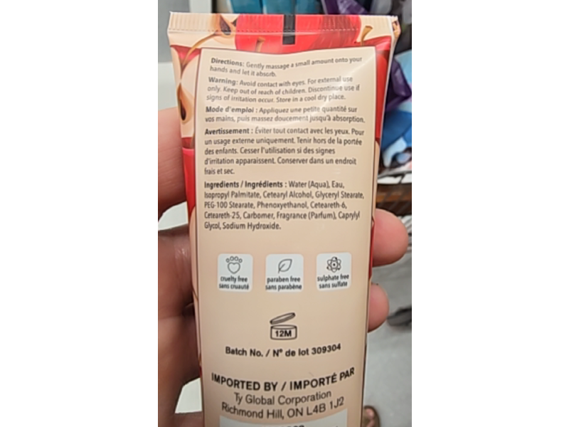 Ty Global Corporation Candy Apple Pomme D'amour Scented Hand Lotion, 2.5 fl oz/75 mL