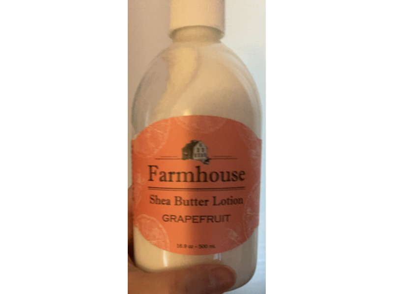 Farmhouse Fresh Shea Butter Lotion, Grapefruit, 16.9 oz/500 mL