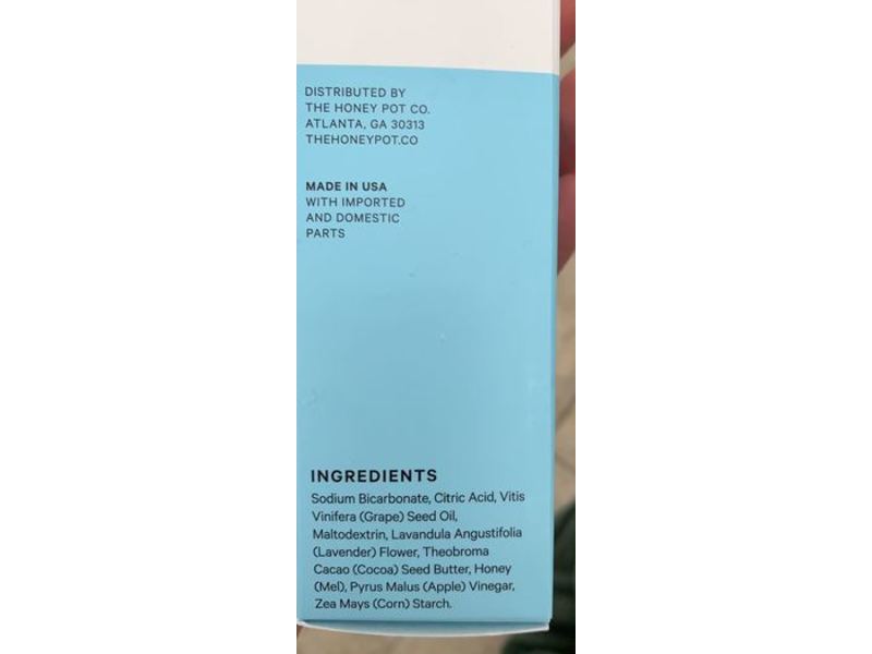 The Honey Pot Company Balancing Bath Bomb, Fragrance Free, Refresh, 4.5 oz/127.5 g, 3 Counts