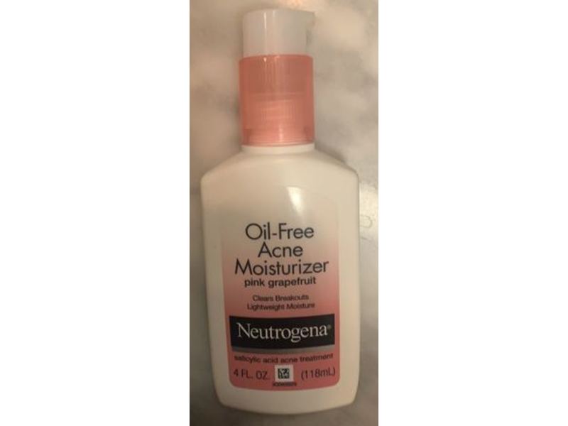 Neutrogena Oil-Free Acne Moisturizer, Pink Grapefruit, 4 fl oz (118 mL)