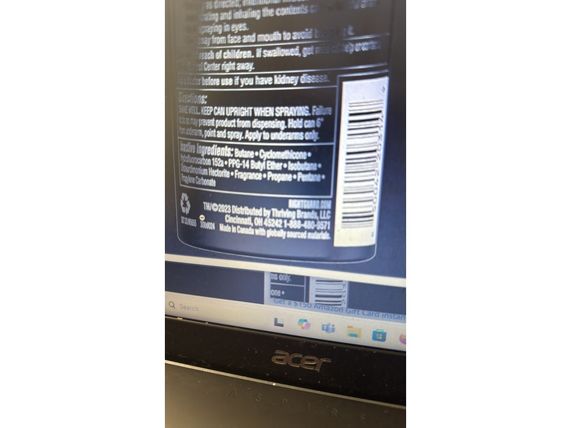 Right Guard Xtreme Defense Dry Antiperspirant Deodorant Spray, Fresh Blast, 3.8 oz/107 g