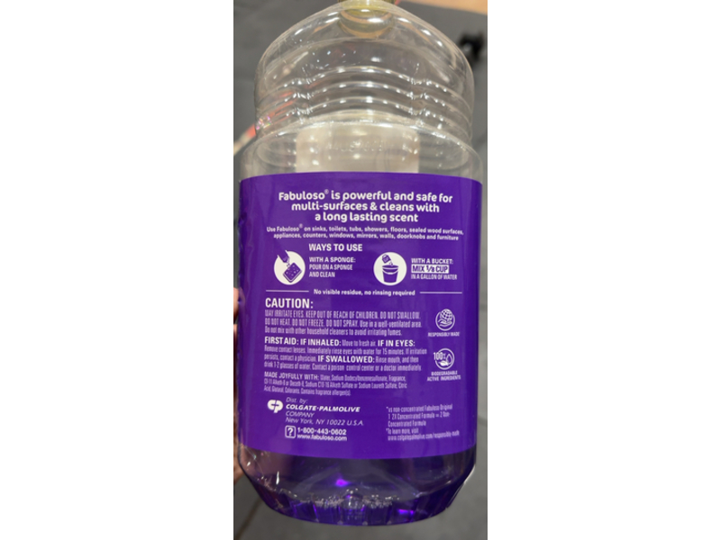 Fabuloso Multi - Purpose Cleaner, Lavender Scent, 56 fl oz/1.65 L