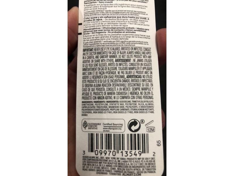 Almay All-Day Intense Gel Eyeliner,140 Deep Chestnut, 0.045 oz/1.3 g