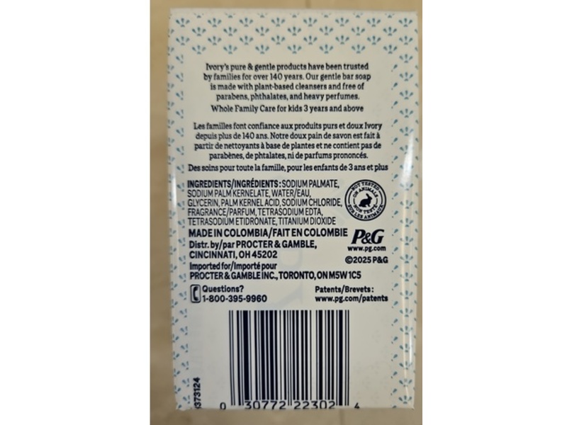Ivory Bar Soap, Original Scent, 9.5 oz/270 g, Pack Of 3