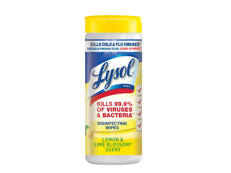 Lysol Disinfecting Wipes, Lemon & Lime Blossom Scent, 35 Count, Pack Of 3