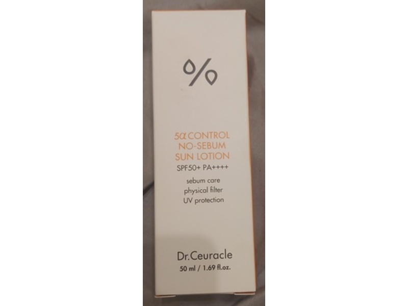 Dr.Ceuracle 5α Control No-Sebum Sun Lotion, SPF 50+ PA++++, 1.69 fl oz/50 mL