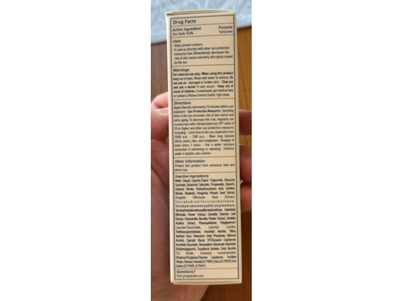 Prequel Sun Barrier Mineral Sunscreen, SPF 50 PA++++, 1.7 fl oz/50 mL