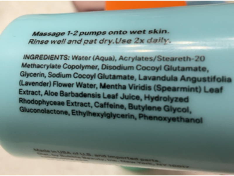 Bubble Fresh Start Gel Cleanser, 0.68 fl oz/20mL