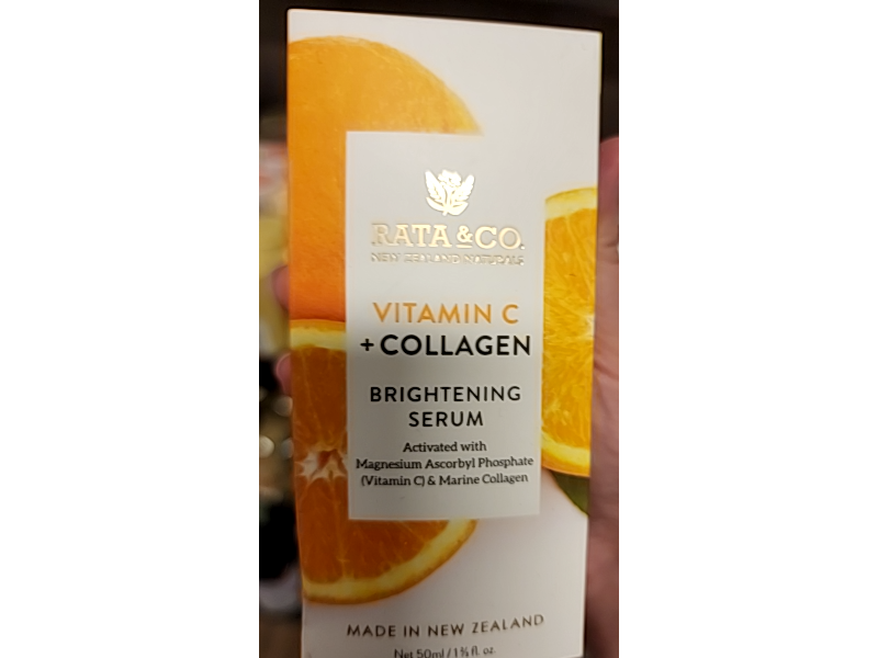 Rata & Co Vitamin C + Collagen Brightening Serum, 1⅔ fl oz/50 mL