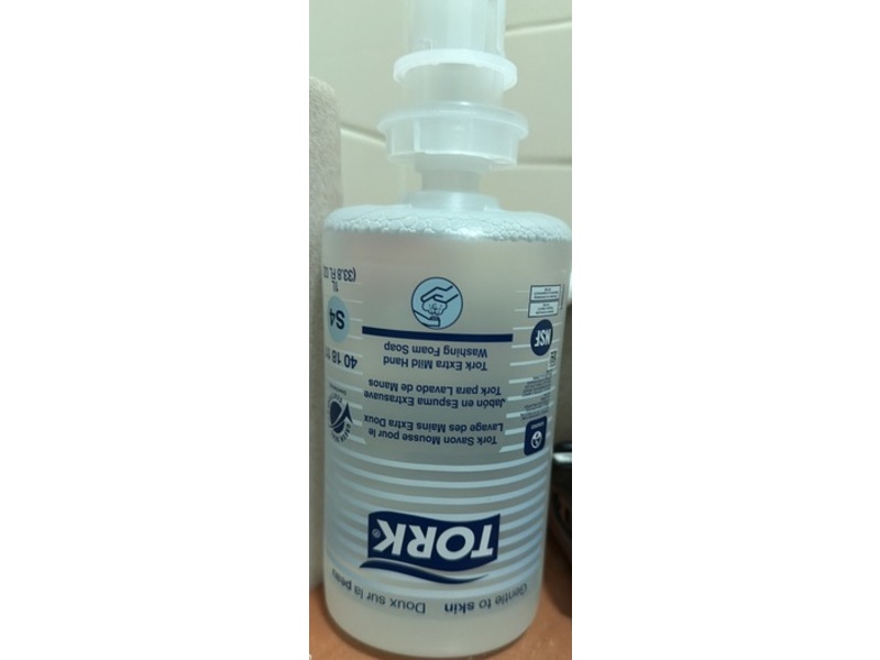 Tork Mild Hand Washing Foam Soap Refill, 33.8 fl oz/1 L