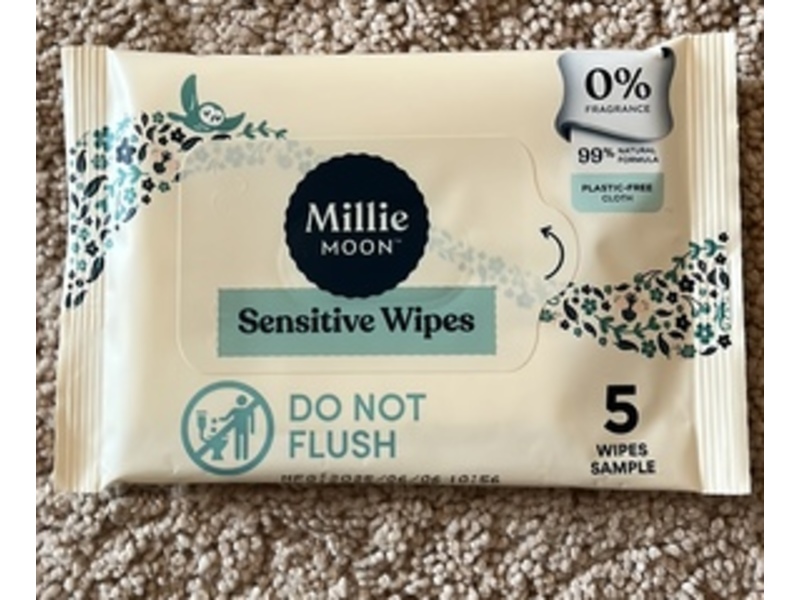Millie Moon Sensitive Wipes, 5 Count