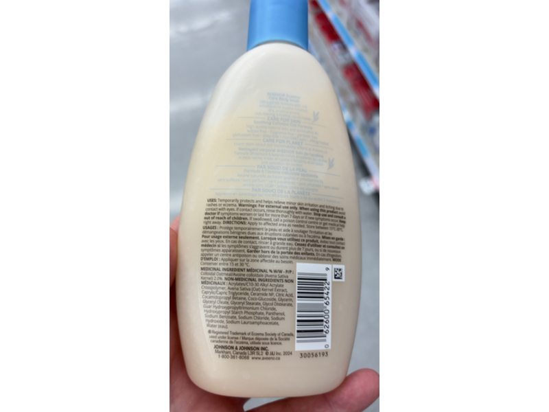 Aveeno Eczema Care Body Wash, Colloidal Oat & Provitamin B5, 236 m