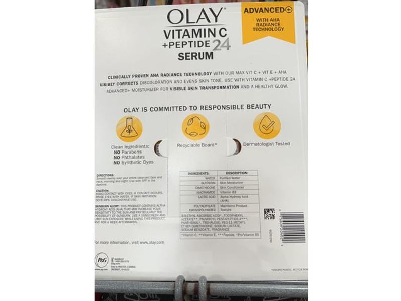 Olay Vitamin C + Peptide 24 Serum, Pack Of 2