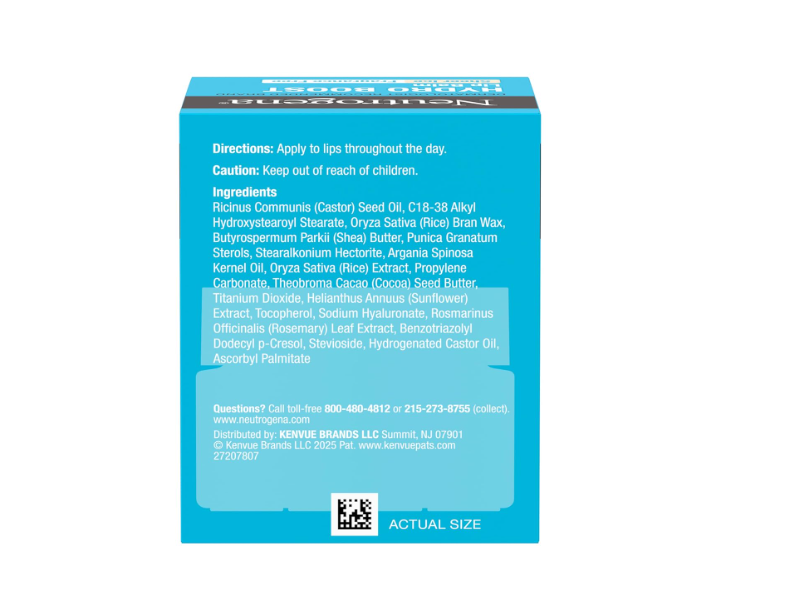 Neutrogena Hydro Boost Hyaluronic Acid Lip Balm, Sheer Ice, 0.5 oz/15 g