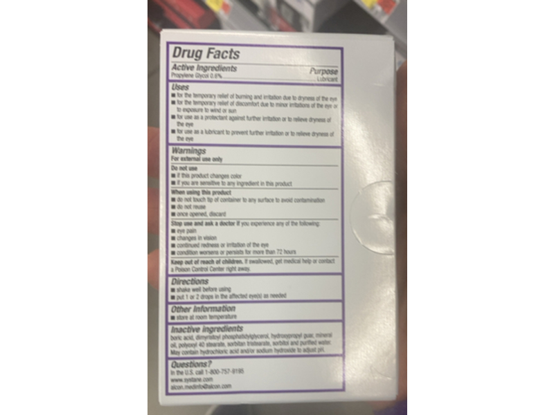 Systane Complete PF Lubricant Eye Drops, 0.01 fl oz/0.5 mL, 30 Count