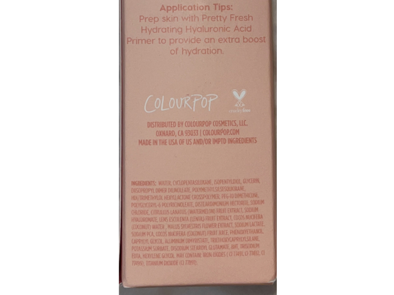 Colour Pop Pretty Fresh Foundation , Fair 25W, 1 fl oz/30 mL