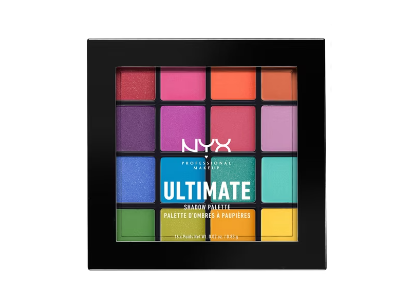 Nyx Professional Makeup Ultimate Shadow Palette, Brights, 0.02 oz/0.83 g