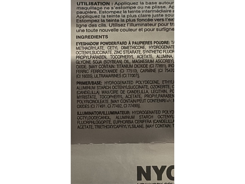 N.Y.C New York Color Individual Eyes Best of Broadway Eyeshadow Palette