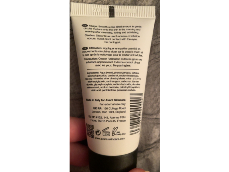 Avant Flawless Energising & Oxygenating Caffein 2 In 1 Face & Eye Serum, 1.01 fl oz/30 mL