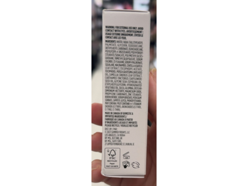 Summer Fridays Sheer Skin Tint, Shade 02.5, 1 fl oz/30 mL