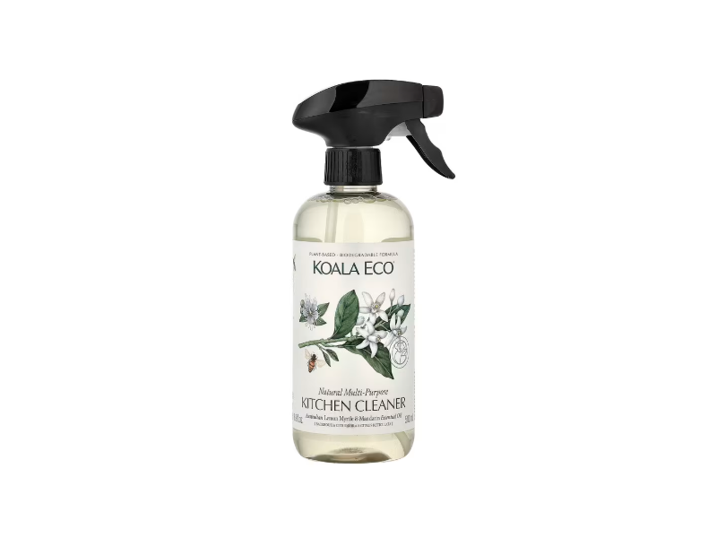 Koala Eco Natural Multi-Purpose Kitchen Cleaner, Australian Lemon Myrtle & Mandarin Essential Oil, 16.9 fl oz/500 mL