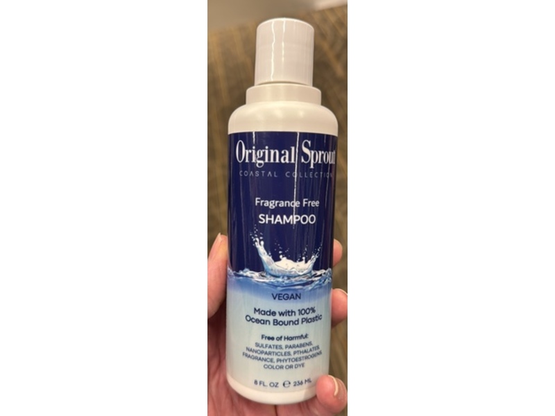Original Sprout Fragrance Free Shampoo, 8 fl oz/236 mL