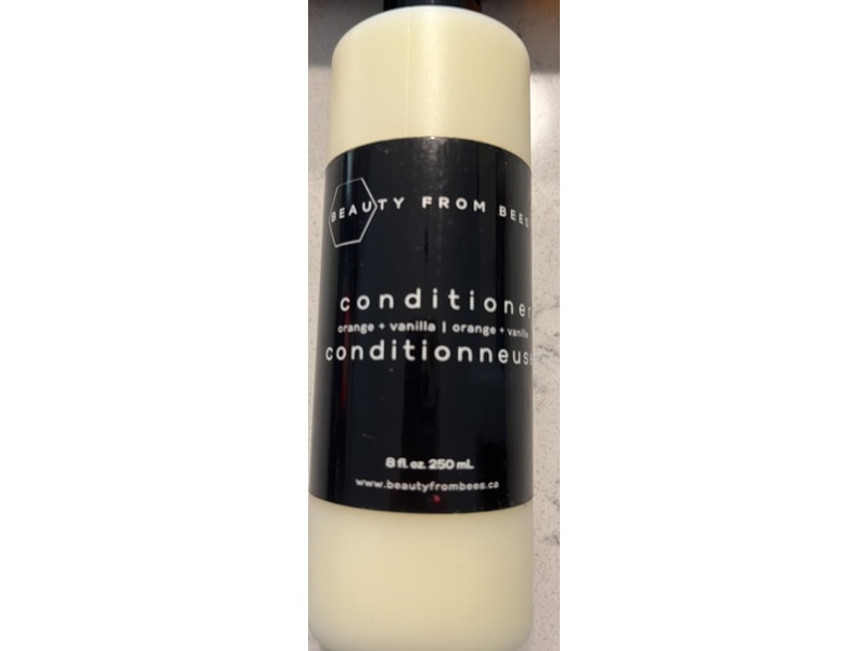 Beauty From Bees Conditioner, Orange + Vanilla, 8 fl oz/250 mL