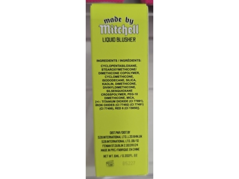 Made By Mitchell Liquid Blursh, Sweet Cheeks, 0.202 fl oz/6 mL
