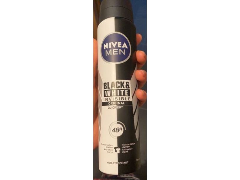 NIvea Men Black & White Invisible Anti-Perspirant, Original, 250 mL