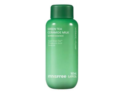 Innisfree Hydrate + Plump Ceramide Milk, Green Tea, 5.41 fl oz/160 mL