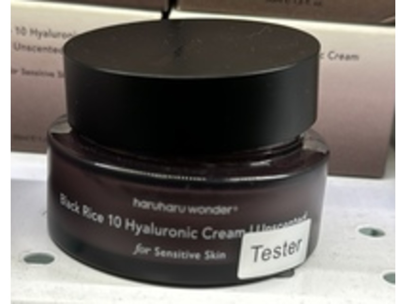 Haruharu Wonder Black Rice 10 Hyaluronic Cream, Unscented, 1.6 fl oz/50 mL
