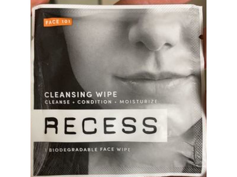 Recess Face 101 Cleansing Wipe, Pack of 15