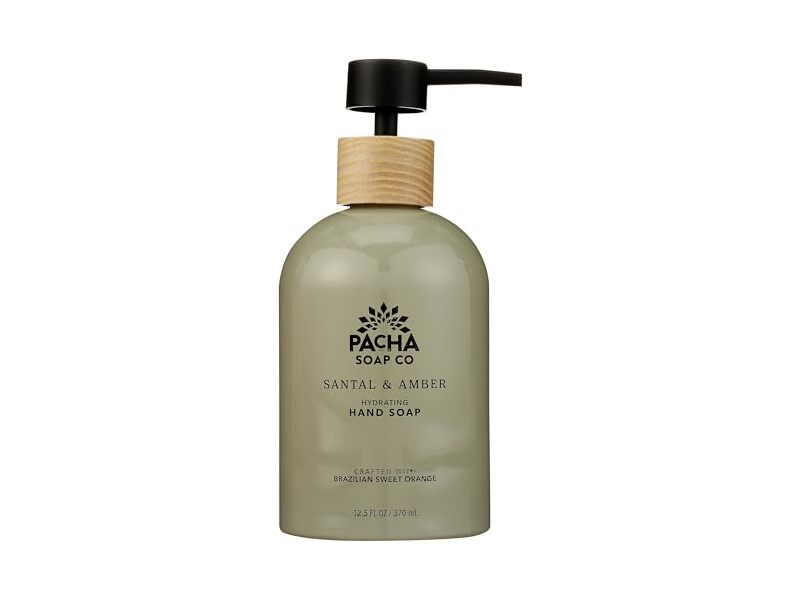 Pacha Soap CO Hydrating Hand Soap, Santal & Amber, 12.5 fl oz/370 mL