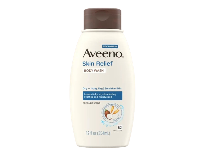 Aveeno Skin Relief Body Wash, Coconut Scent, 12 fl oz/354 mL