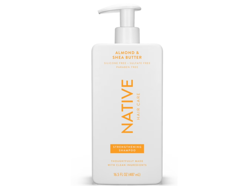 Native Hair Care Strengthening Shampoo, Almond & Shea Butter, 16.5 fl oz/487 mL
